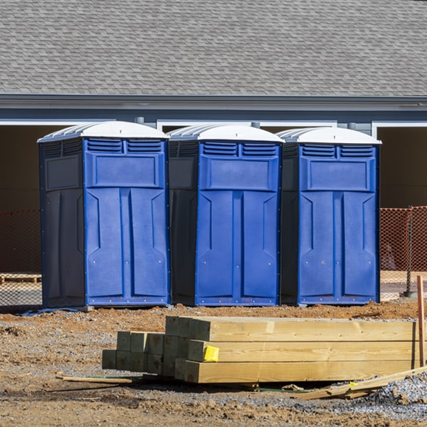 are there any restrictions on where i can place the portable toilets during my rental period in Webster